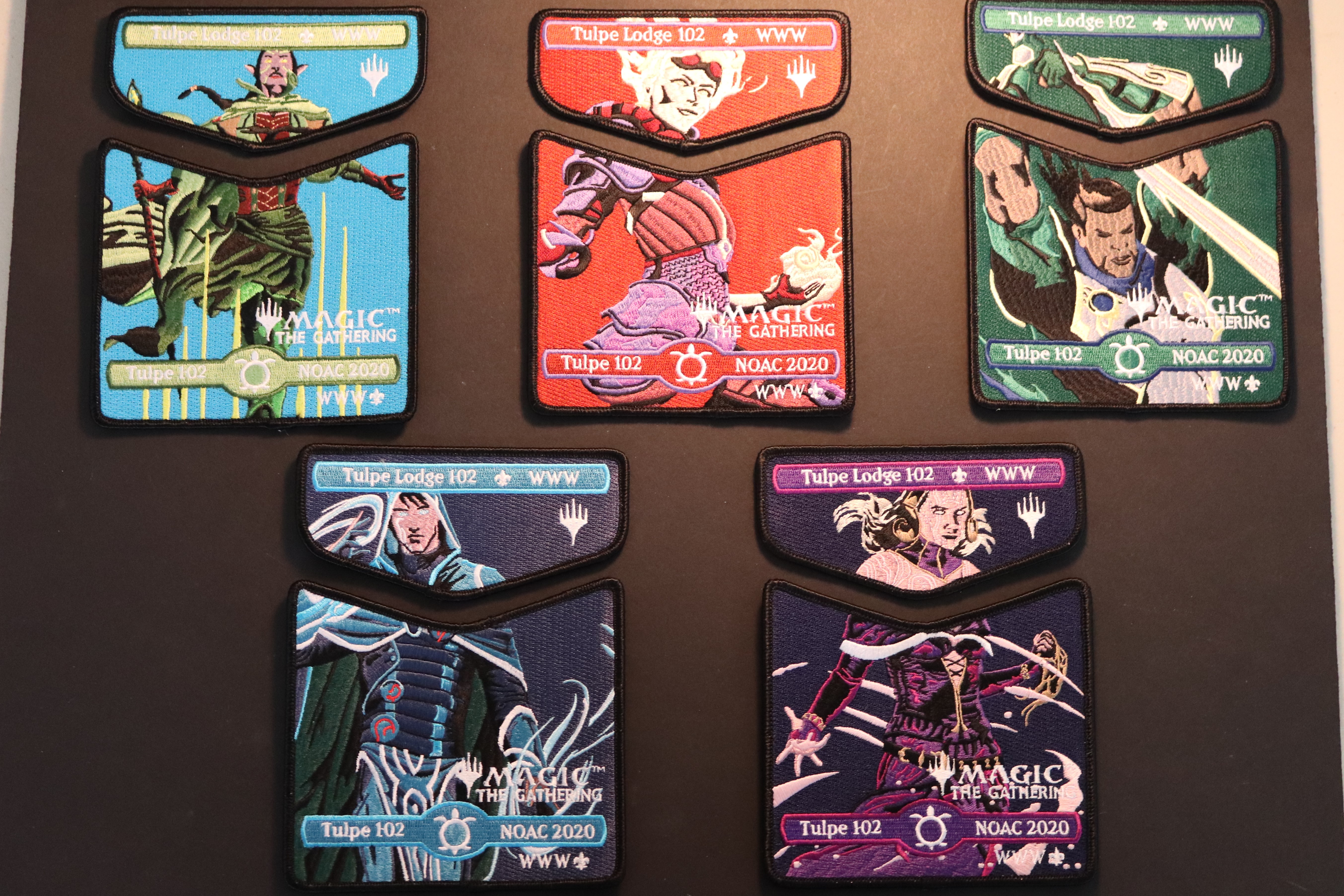 MTG NOAC 2020 Boy Scout OA Tulpe Lodge 102 Patch Set